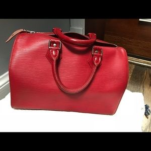 Very good condition red speedy Louis vuitton